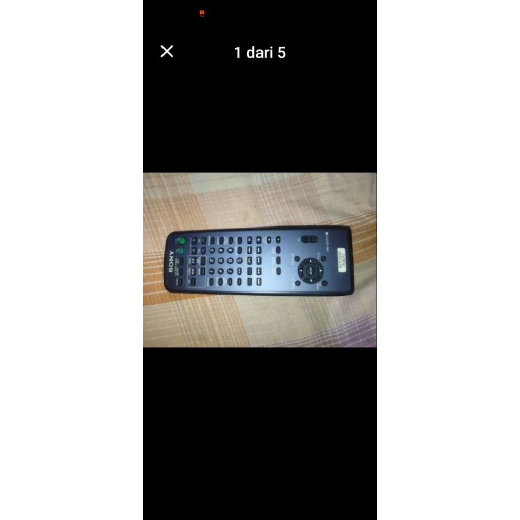 remote compo Sony tipe rm SV 210 baru