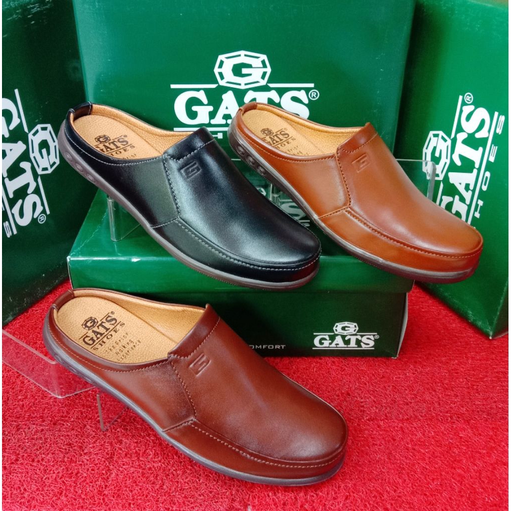 Sepatu sandal selop kulit GATS NB OO2  original