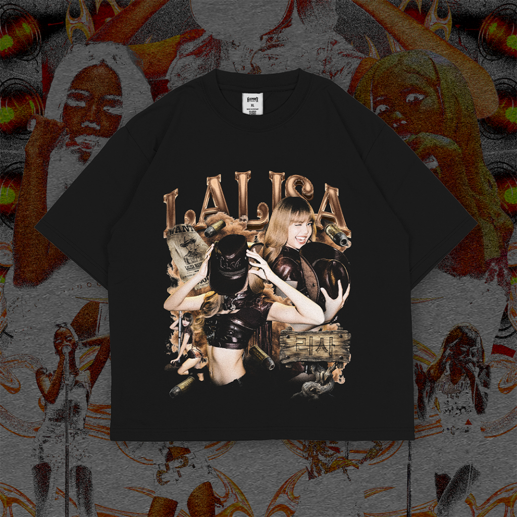 Boxy Oversize LISA BLACKPINK DEADLINE Series Tee