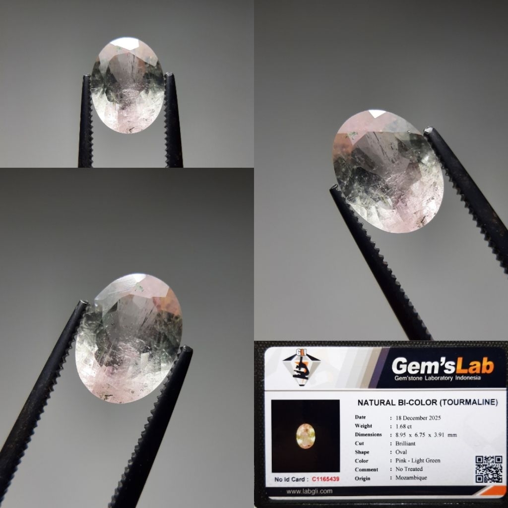 Natural Bi Color Tourmaline Batu Tourmaline Batu Kesehatan Batu Kecantikan Bukan Ruby Sapphire Safir