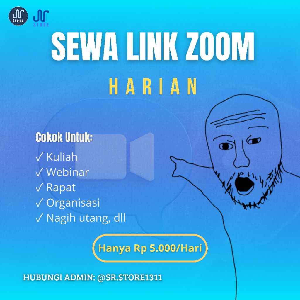 JASA SEWA LINK ZOOM HARIAN TERMURAH