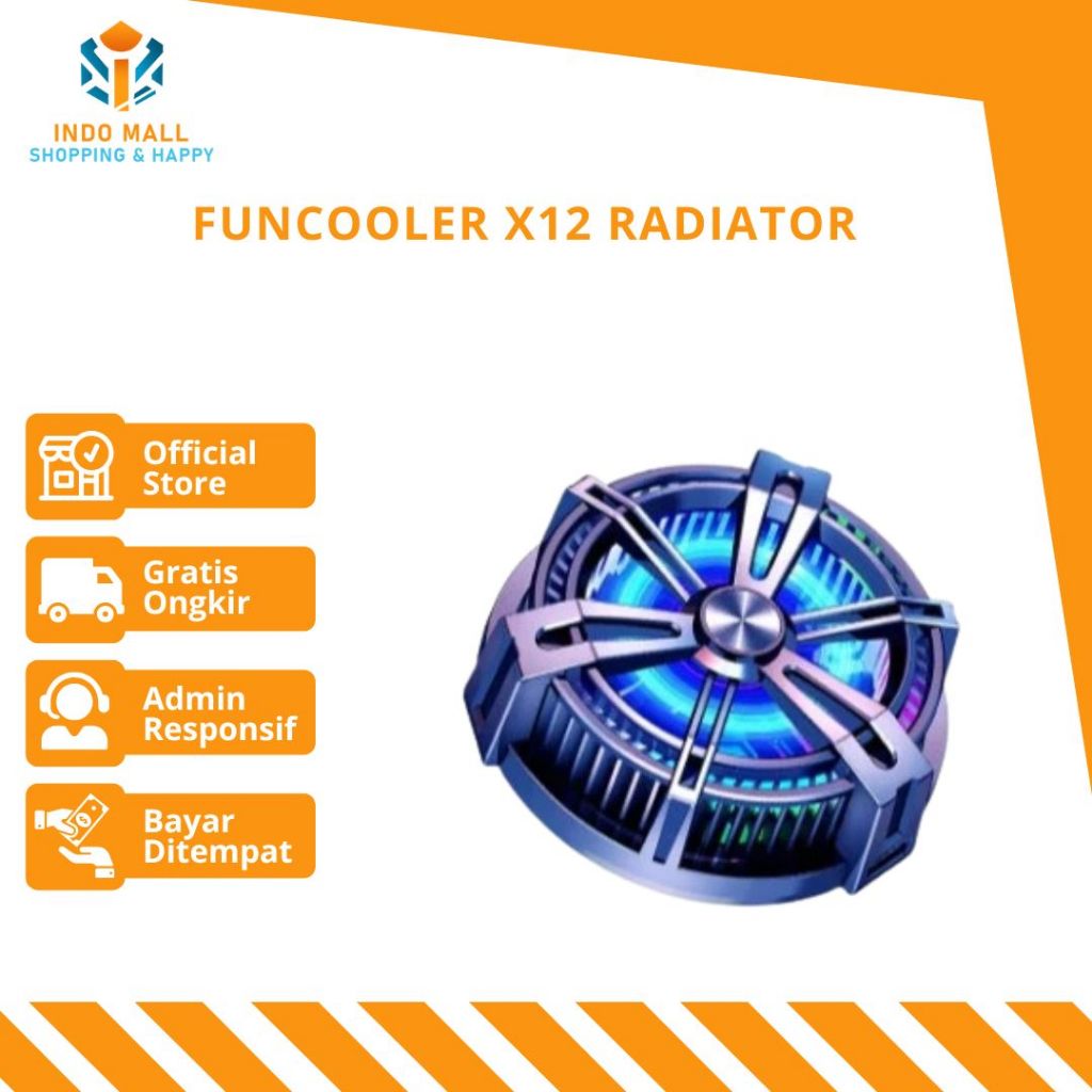 Funcooler X12 Radiator Pendingin HP Magnet Fan Cooler Cooling Fan HP