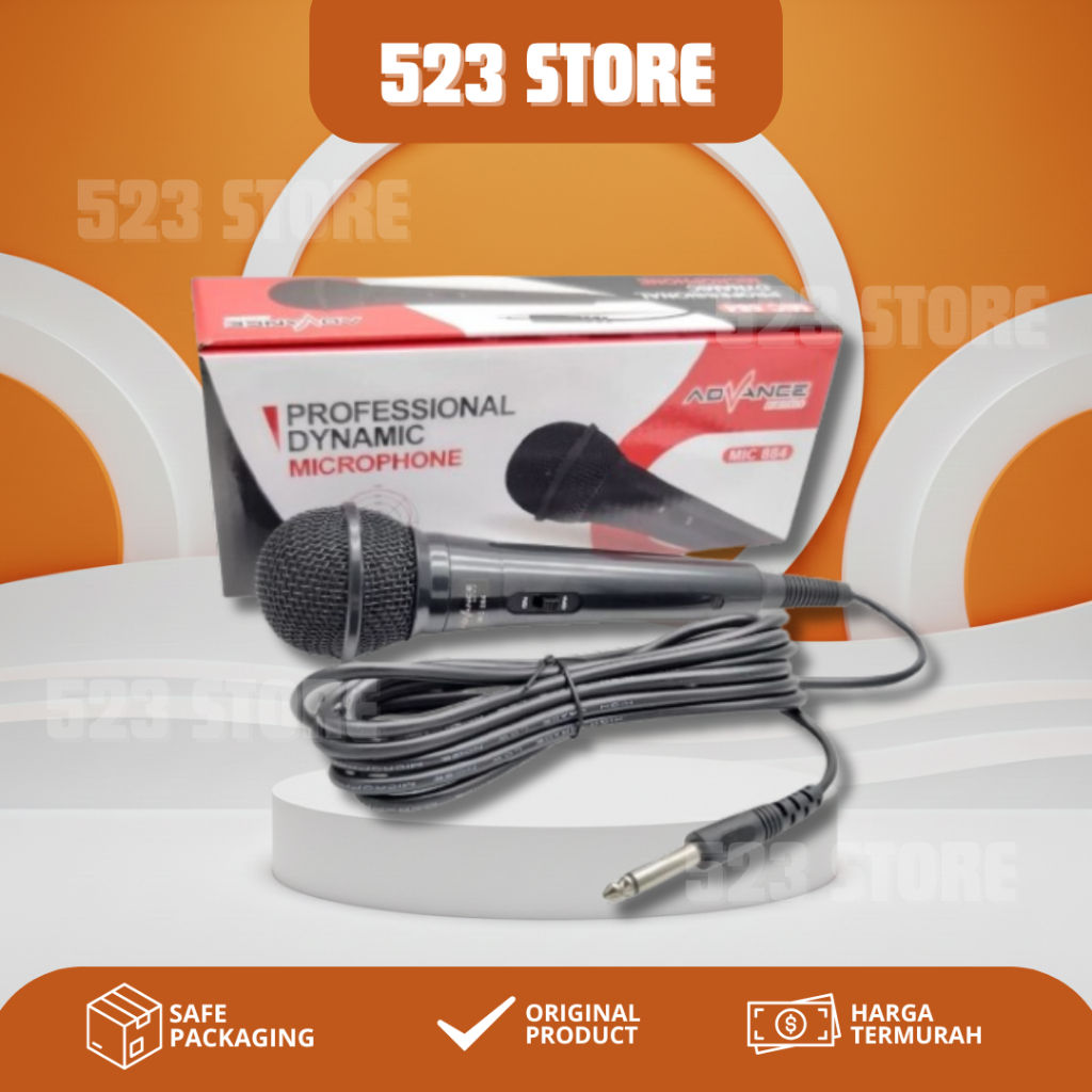 MIC KABEL ADVANCE 884 / MIC KABEL ADVANCE / MIC KABEL JACK BESAR