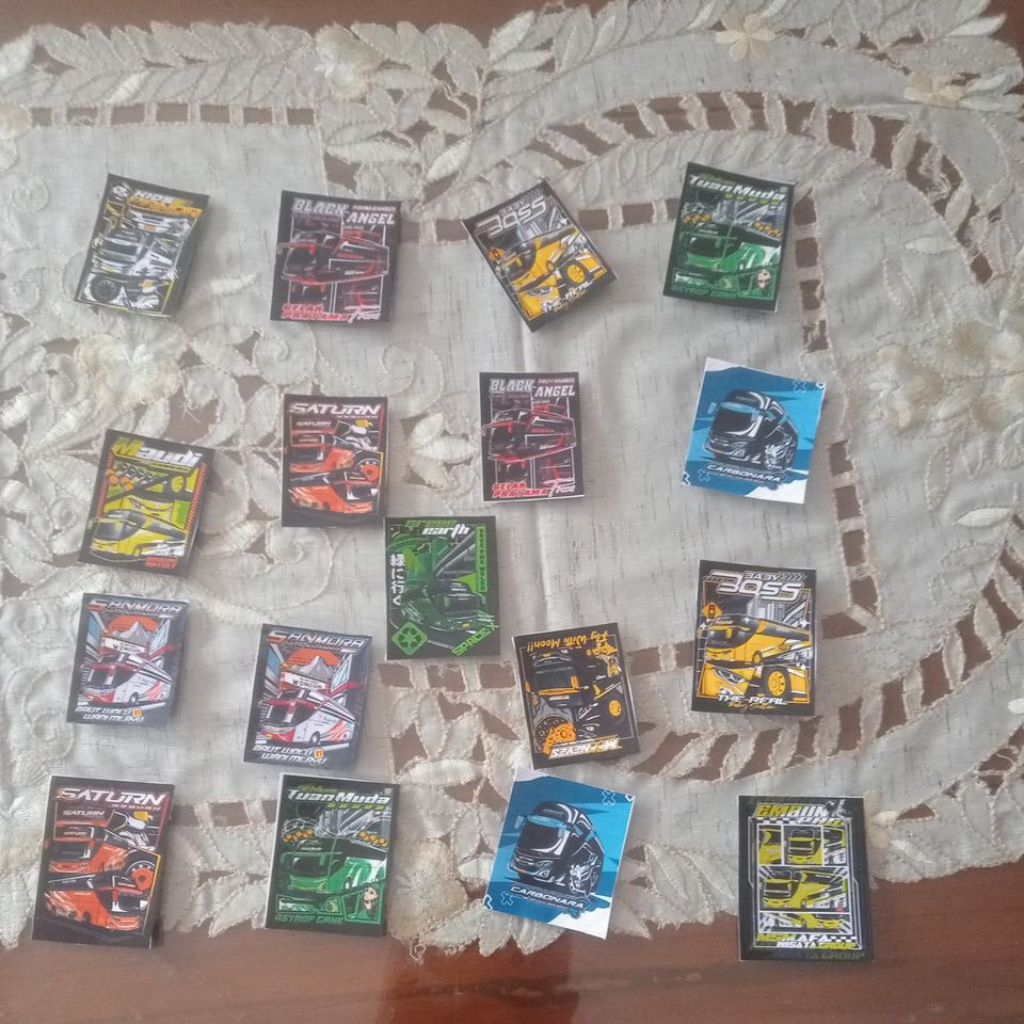 stiker bus mania