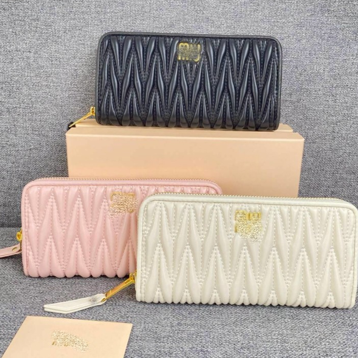 Dompet Wanita Panjang Aesthetic MIYU003 Dopet Terbaru Korean Style Long Wallet