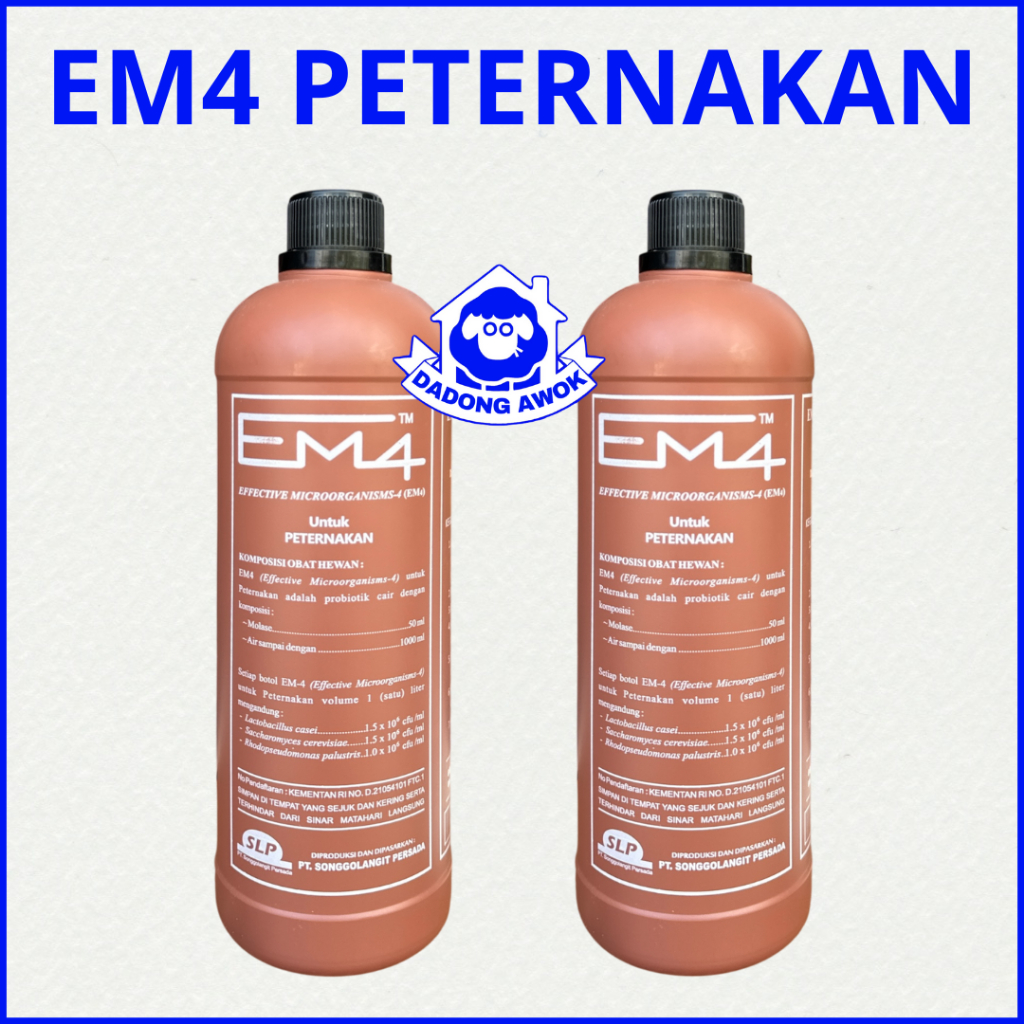 EM4 COKLAT PETERNAKAN 1 LITER  - EM4 COKLAT - Probiotik FERMENTASI Pupuk Organik EM4 AYAM PERTANIAN