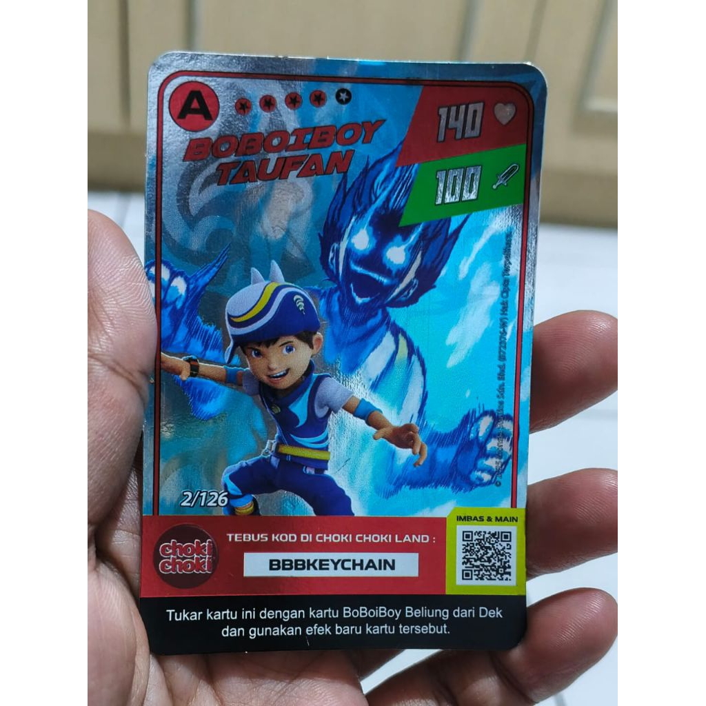 Kartu Choki-Choki Boboiboy ASLI Hologram/ Foil