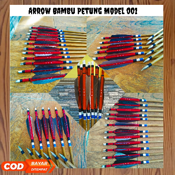 Arrow Bambu Petung Cresting Tradisional #001 // Anak Panah Bambu Archery