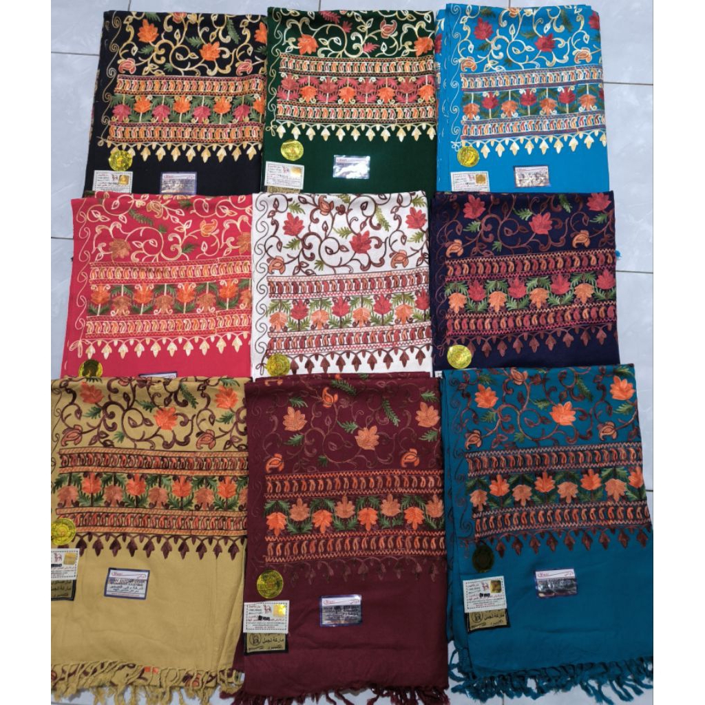 Sorban KASHMIRI WARNA WARNI SULAM BORDIR SORBAN BORDIR SORBAN HABIB SANTRI SORBAN SULAM