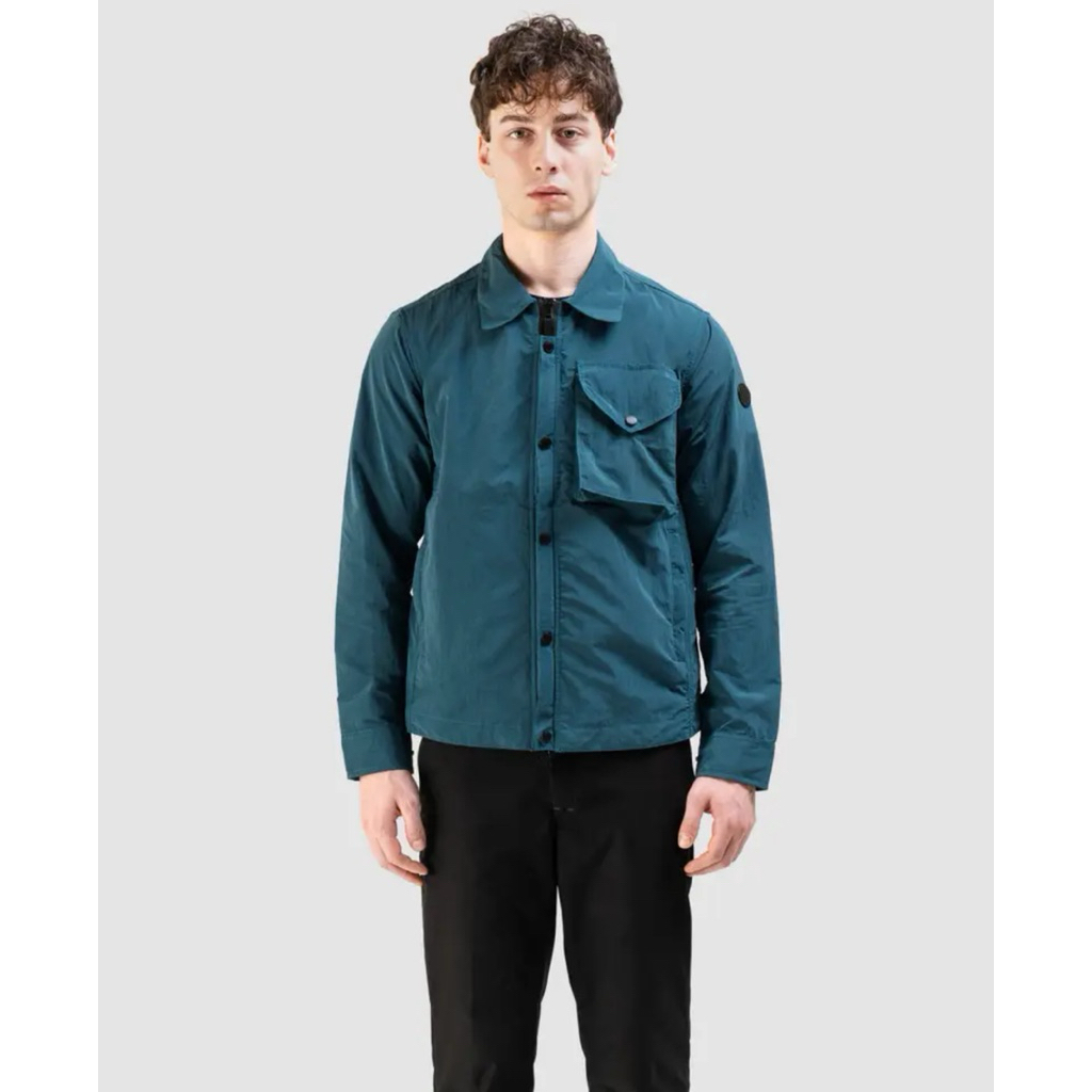jacket overshirt JAMES BOOGIE nylon classic teal - OV013