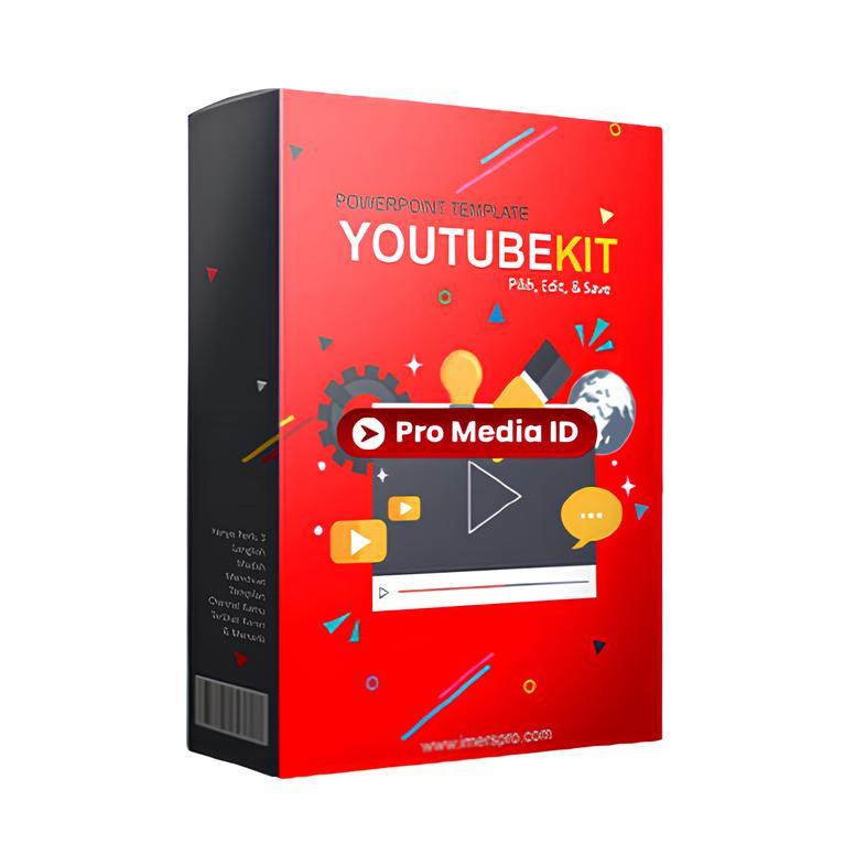 Youtube Kit Desain Powerpoint Template PPT Untuk Branding Channel
