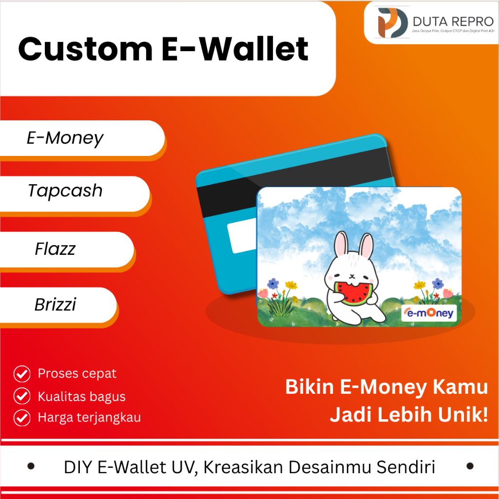 Custom E-Wallet Uv Print ( Digital E-Wallet )