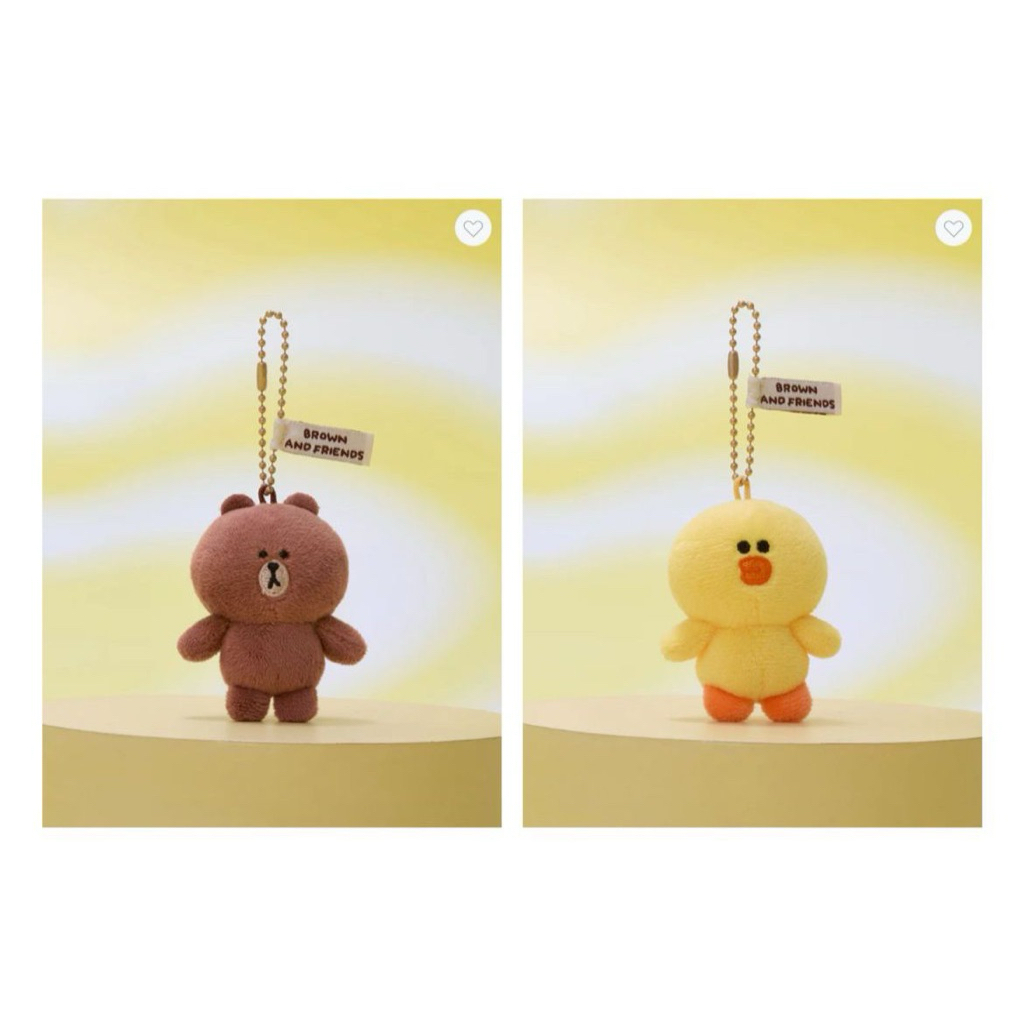 SALLY AND BROWN Keyring (Official Line Friends)