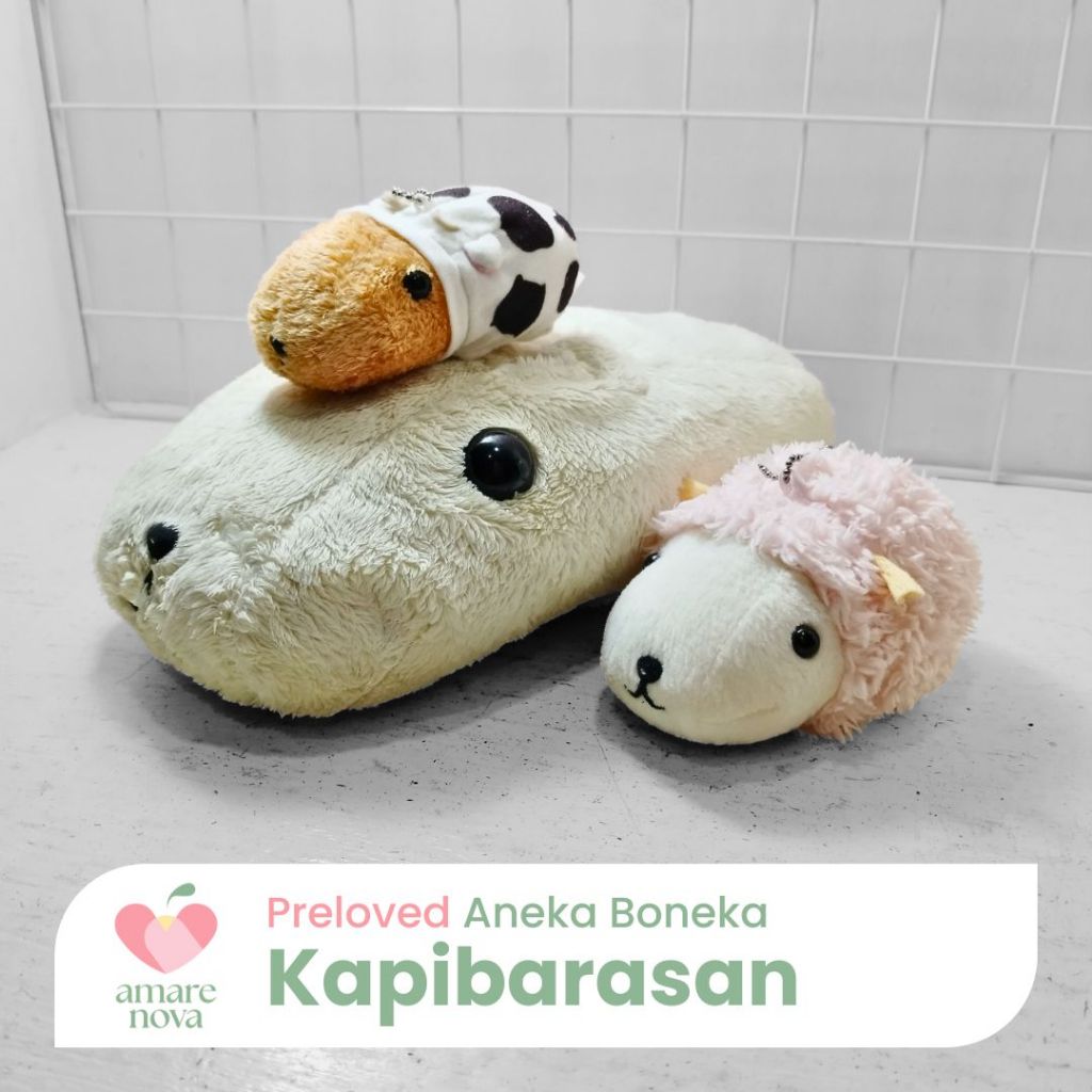 [P] Aneka Boneka Gantungan Kunci Ganci Boneka Jumbo Banpresto Kapibarasan Capybara Costum