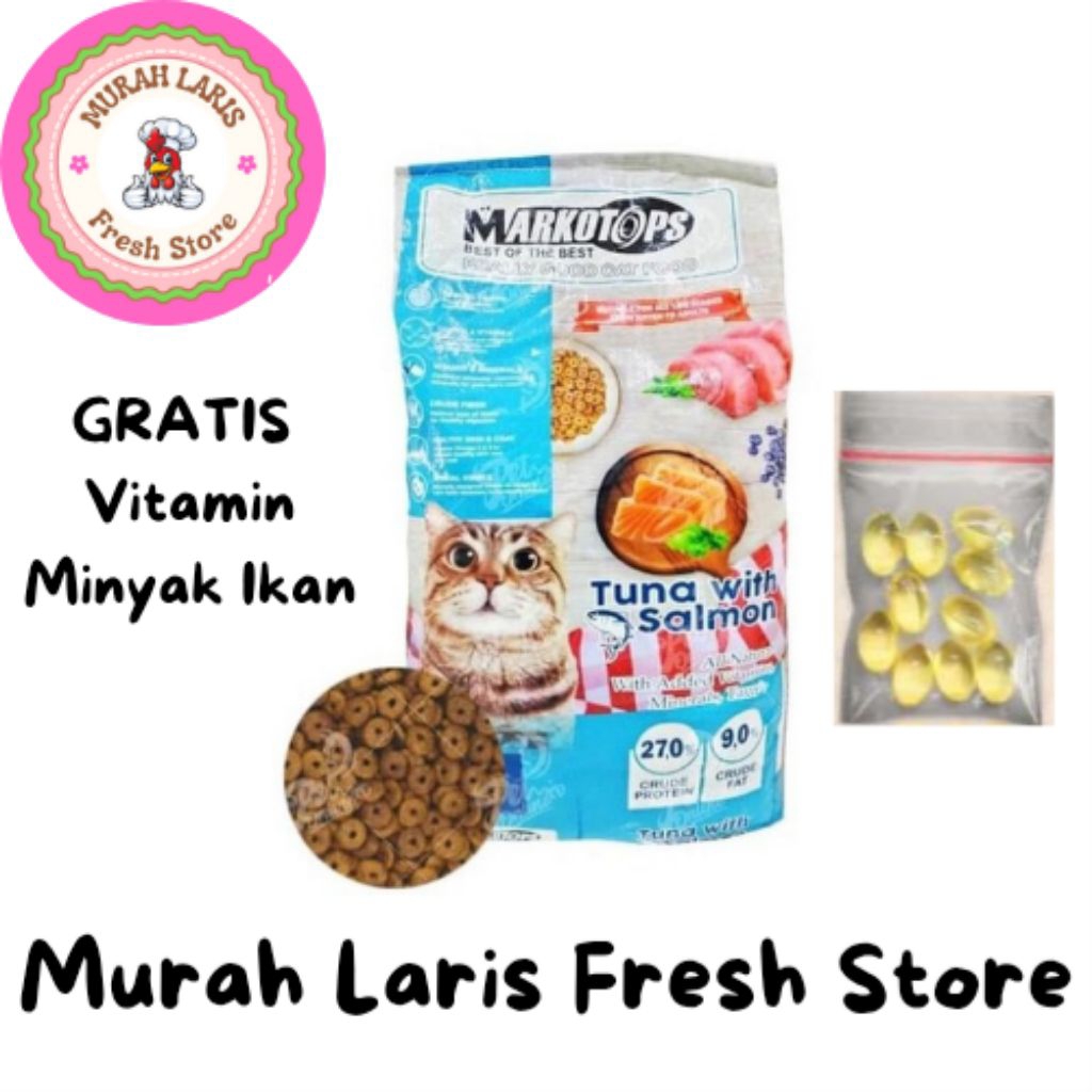 Makanan Kucing/ MARKOTOPS DRY FOOD CAT/ Makanan Kucing MARKOTOPS/ MARKOTOPS KITTEN/ MARKOTOPS DEWASA
