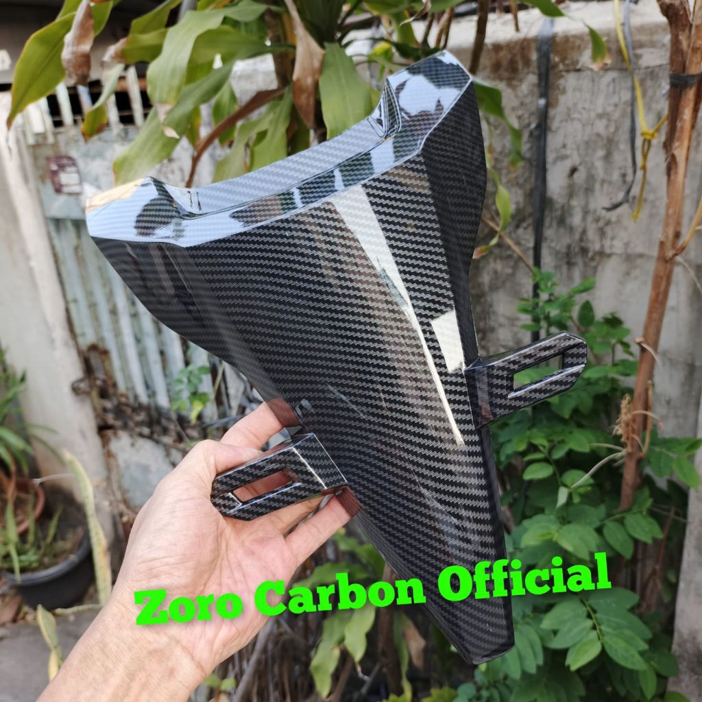 Cover Tutup Dasi / Tameng Depan Carbon Vario 125 / 150 Led New / VARIO 125 NEW GEN 1 2018-2023 Carbo