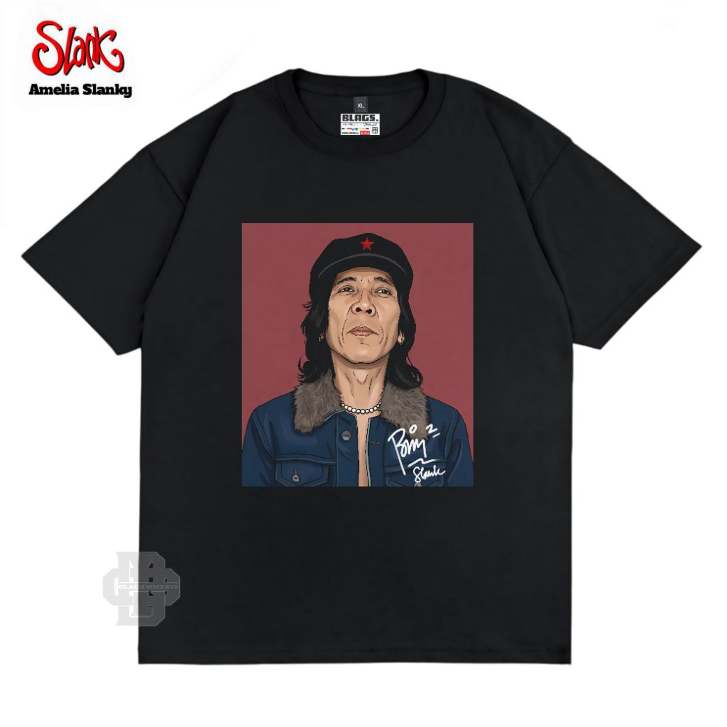 Tshirt Slank - Kaos Bimbim Slank - Damai Itu Menertawakan Masa lalu - Kaos Slank Original Potlot