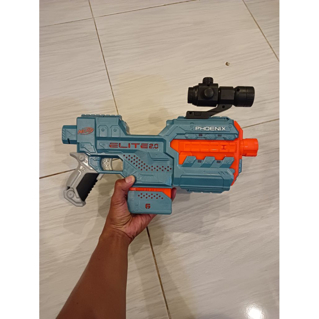 Nerf 2.0 Phoenix CS-6 Blaster (Bekas)