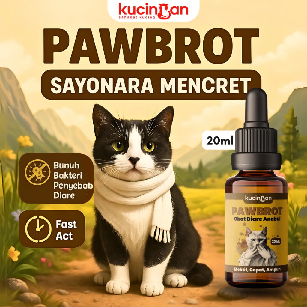 PAWBROT Obat Diare Kucingan Obat Mencret Pup Darah Anabul