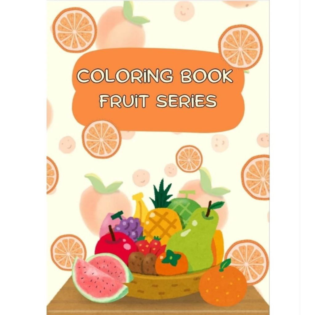 Worksheet Mewarnai Buah Anak TK SD A5