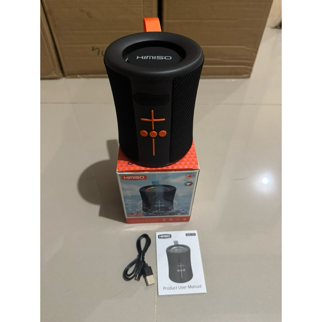 KMS-294 KIMISO PORTABLE WIRELESS SPEAKER BLUETOOTH LED BASS