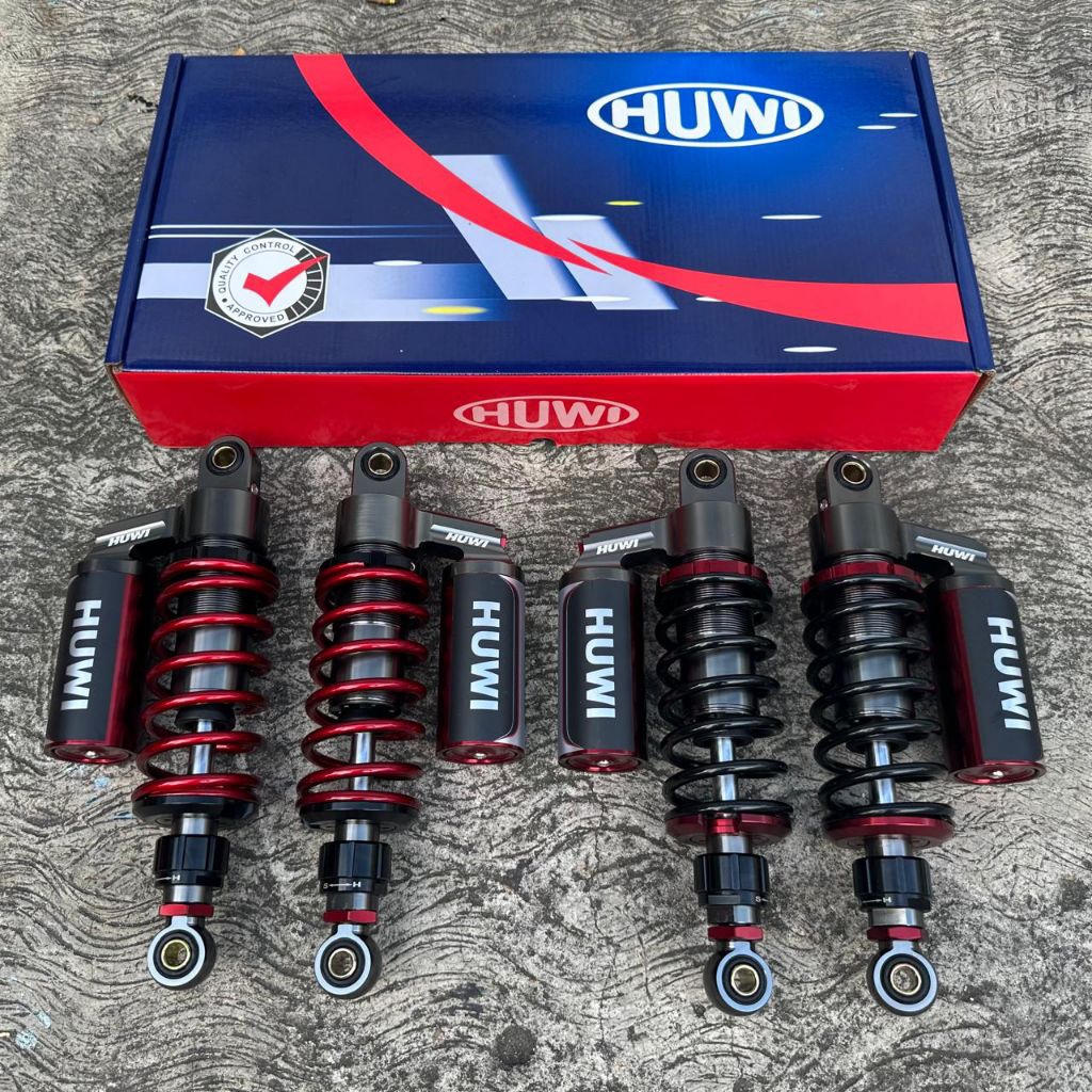￼Shockbreaker Huwi Model KYB Shock Double Tabung Atas Click Rebound Fungsi Full Cnc Billet Uk 280 32
