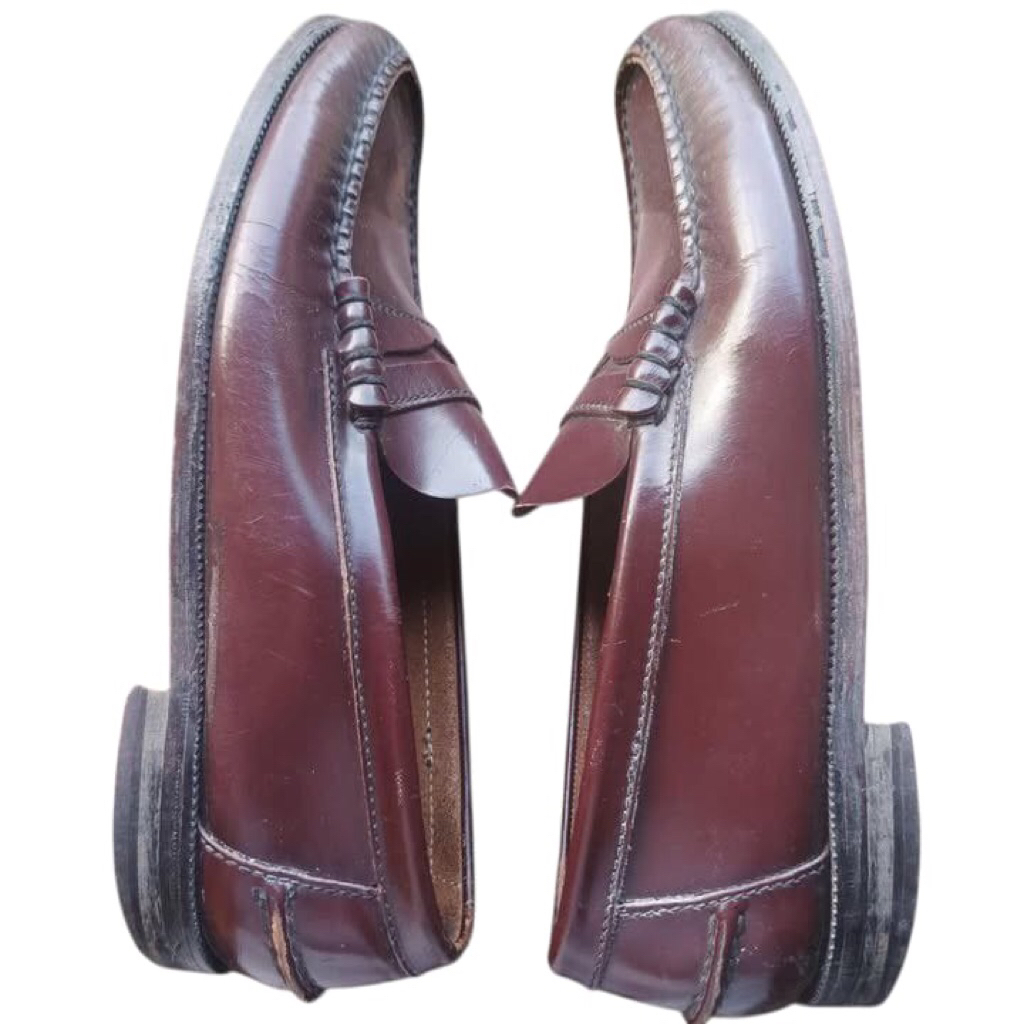 Vintage florsheim Penny Loafers Tassle adrian like bass weejuns loafers tassle wine brown colorway  