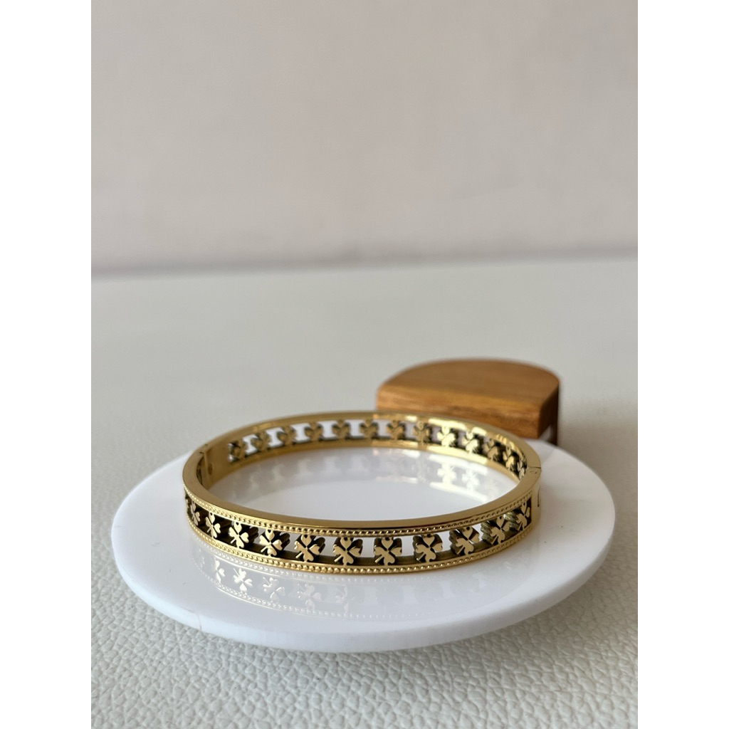 Gelang Bangle Wanita Titanium Anti Karat Bangle Titanium