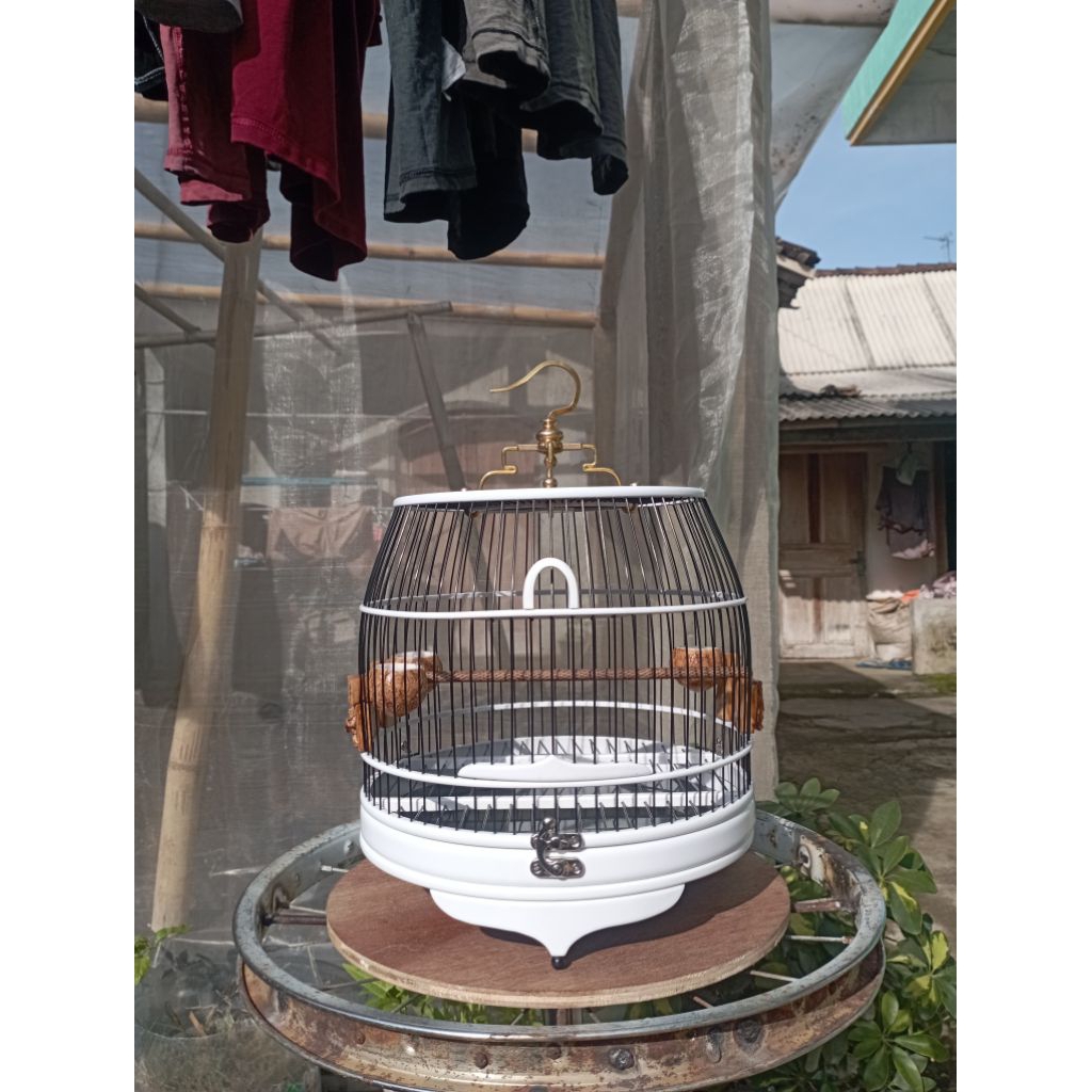 Sangkar cungkok gentong PVC ruji fiber d26