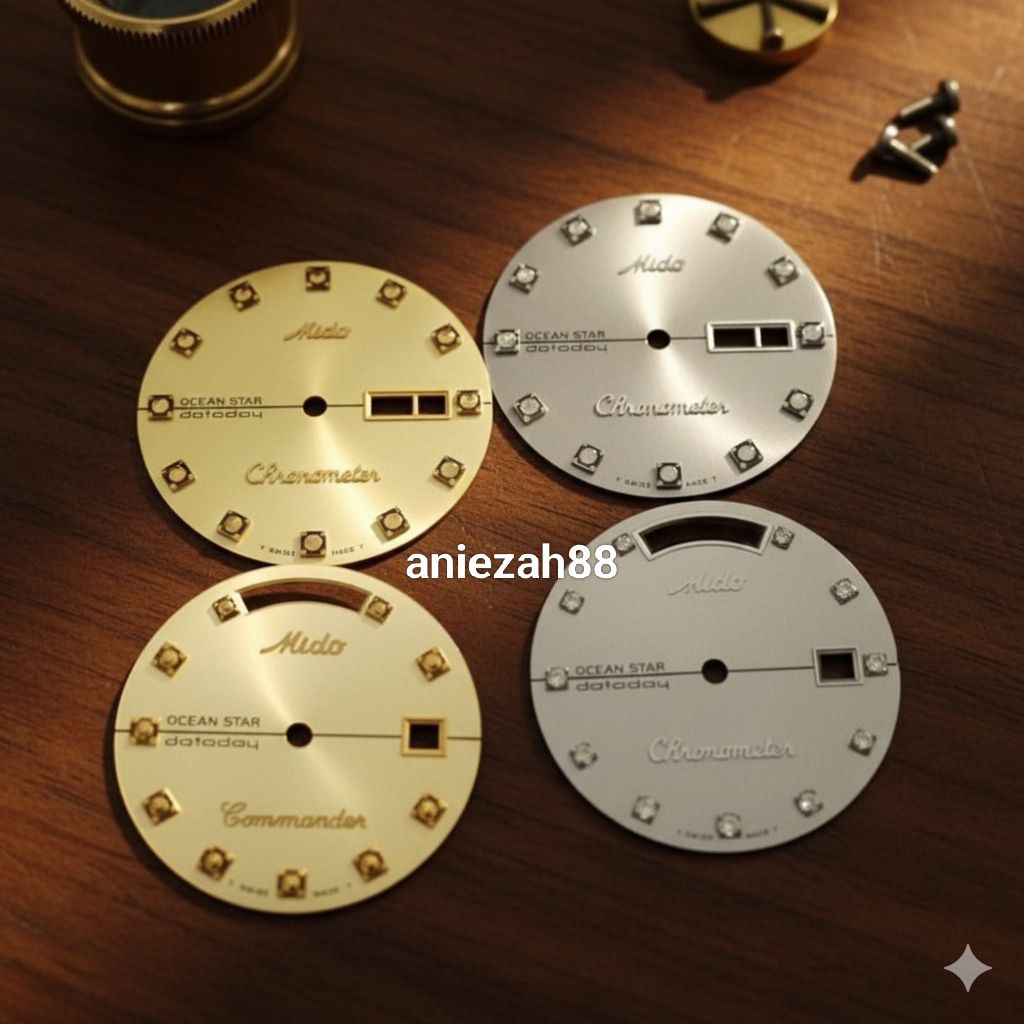 Plat Dial Jam Tangan Mido Ocean Star Commander Pelat Dial Mido