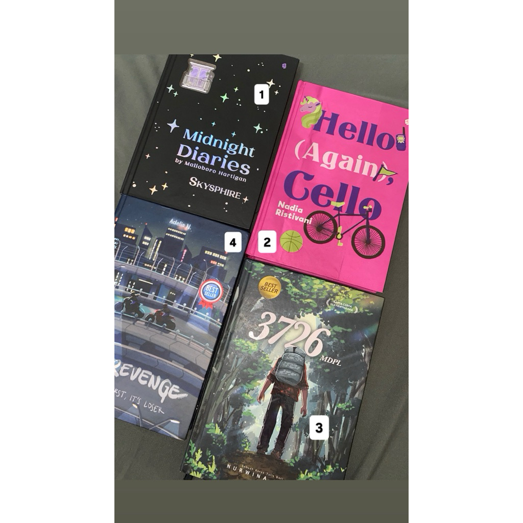 Novel hardcover (BACA DESKRIPSI)