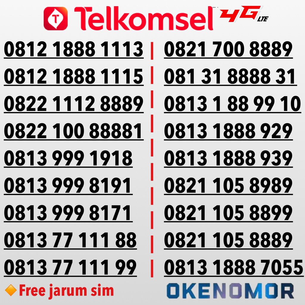 Nomor Cantik simPATI Telkomsel 888