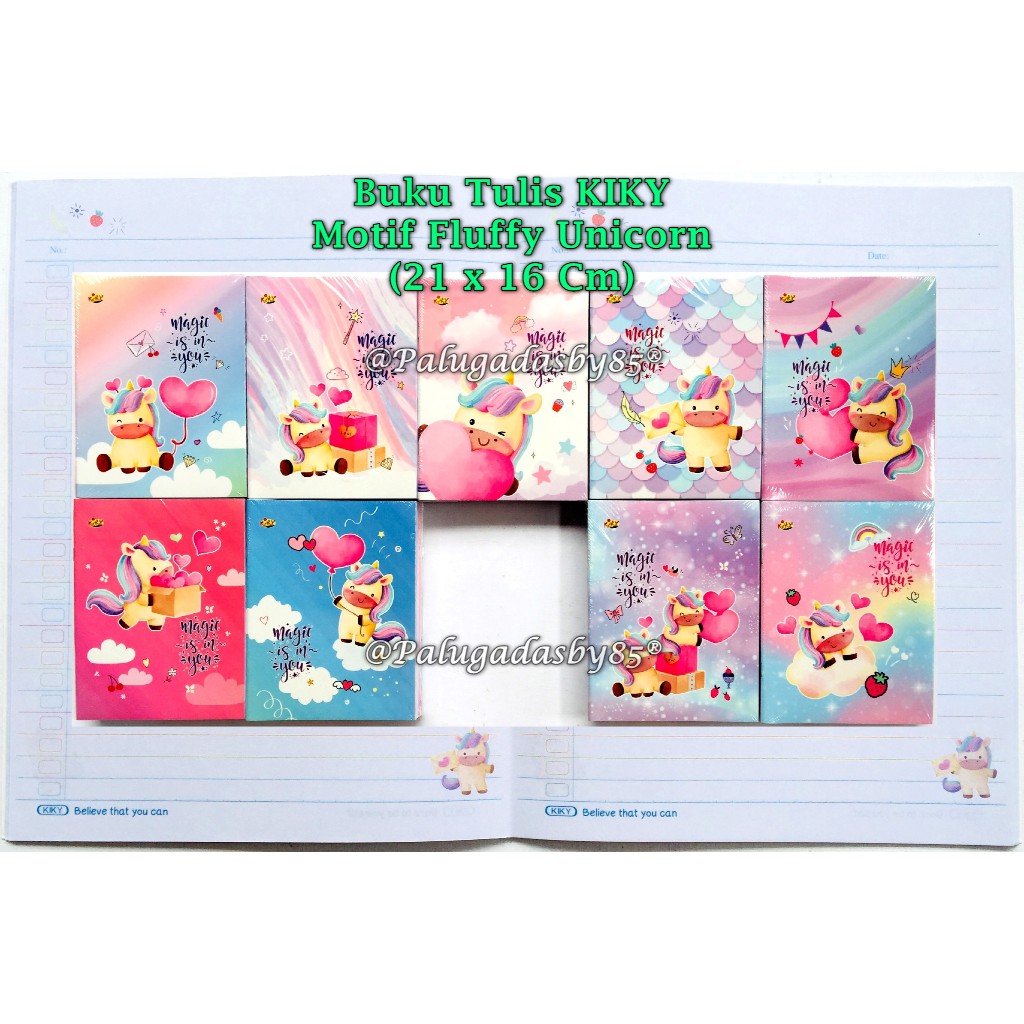 (1 Biji) Buku Tulis KIKY 58 Warna / Kiky Buku Tulis 58 Warna / Buku Tulis Warna Kiky 58 (1 Biji)