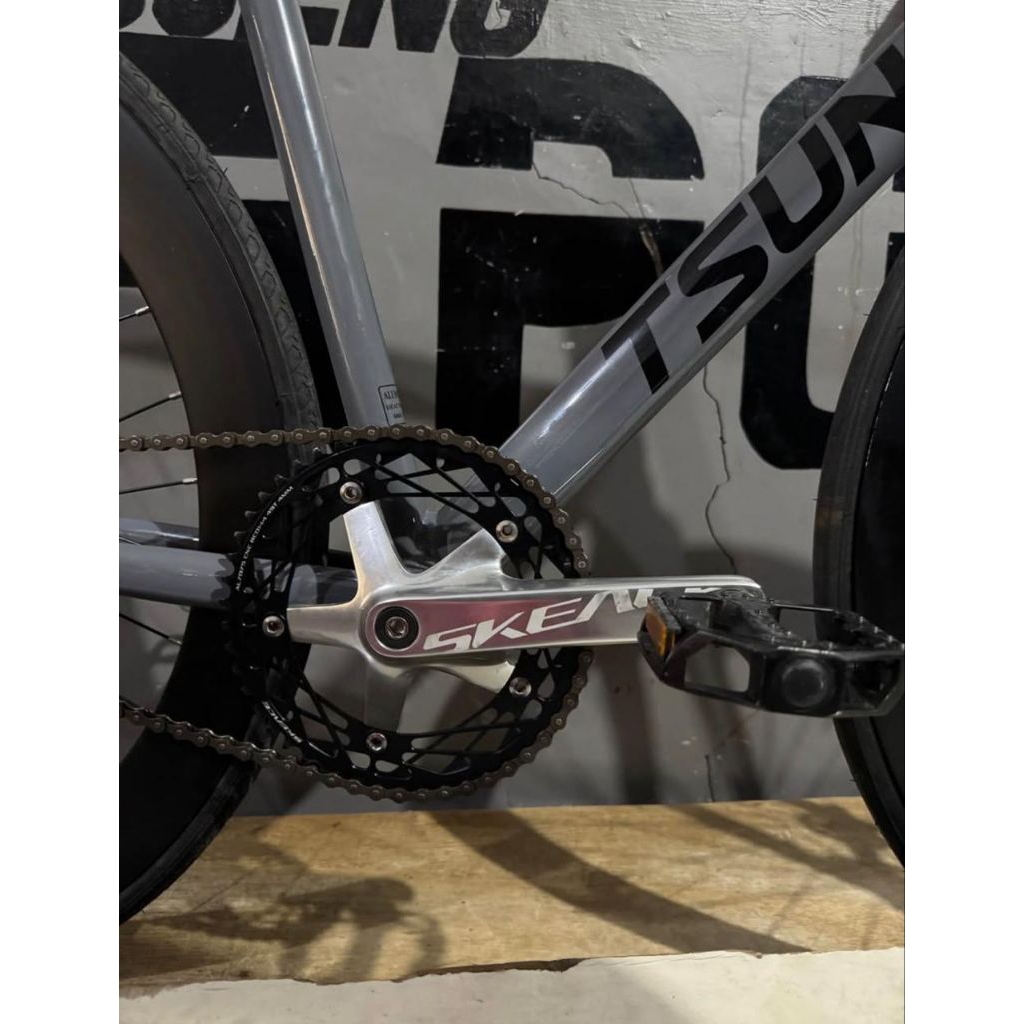 Crankset Skeace Spider BB Kotak 49T Hitam