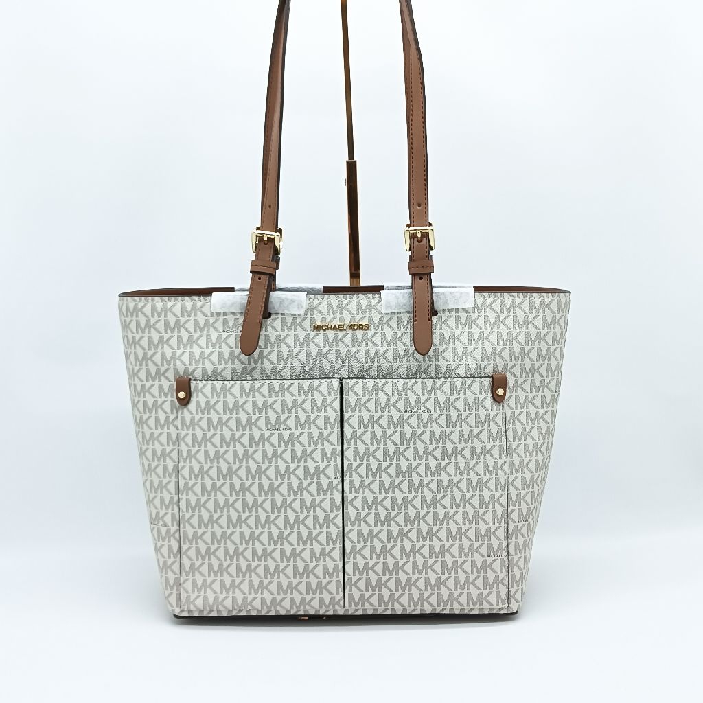 MK jet set travel totebag pocket