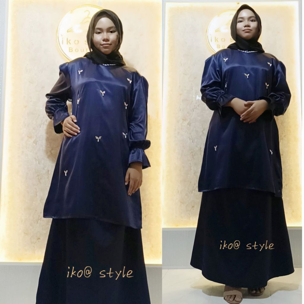 Baju setelan rok Dewasa terbaru.Baju kurung malayu.baju rok Duyung Dres.