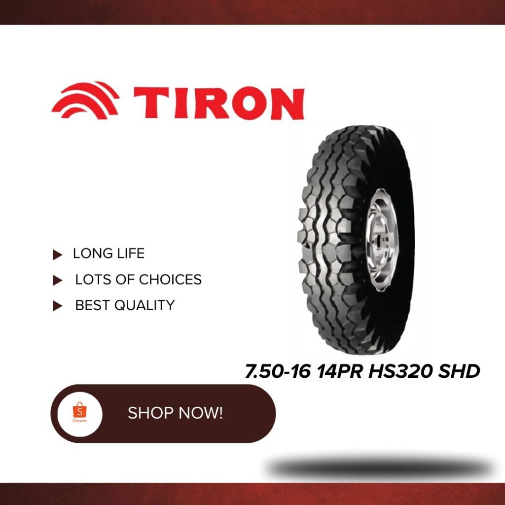 Ban Luar Tiron Bias 750-16 R16 R 16 14PR 14 PR HS320 NYLON SHD serupa MRF M77