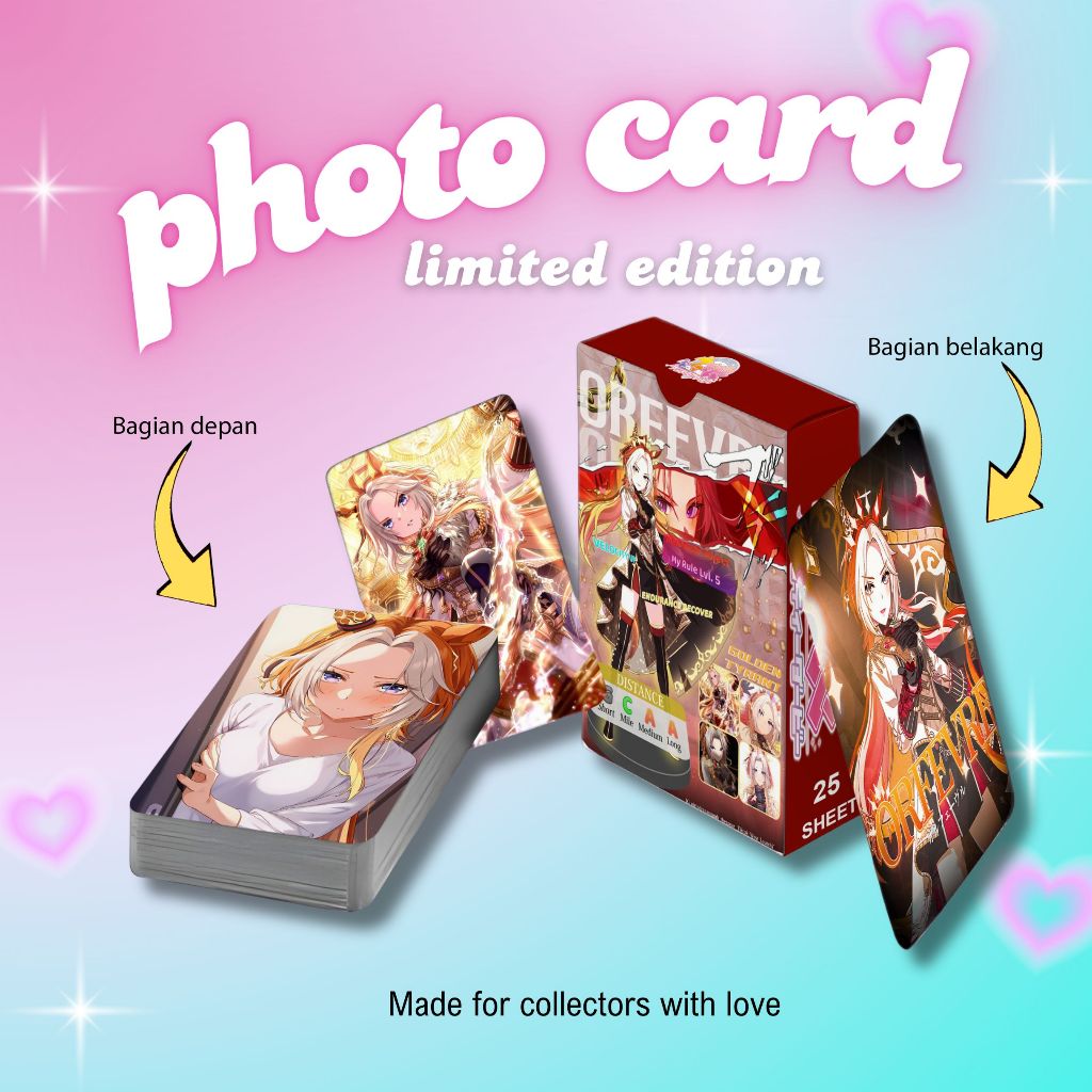 [ 2 Sisi ] Photocard Set Terbaru Orfevre Uma Musume premium 25 pcs with box