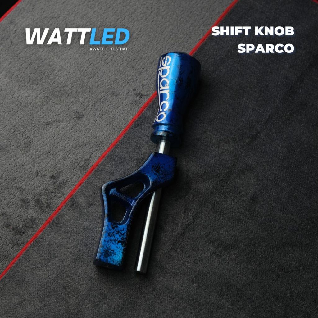 Tongkat persneling Universal Shift Knob Sparco Model Carbon Biru Gigi Manual Racing Burnt Blue Car S