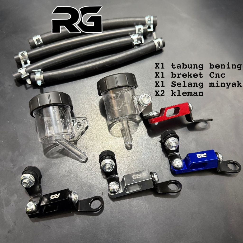 PAKET TABUNG MINYAK REM PLUS BAUT PERBIJI DEPAN BELAKANG  VARIO BEAT STREET YAMAHAHA FAZZIO VIXION S