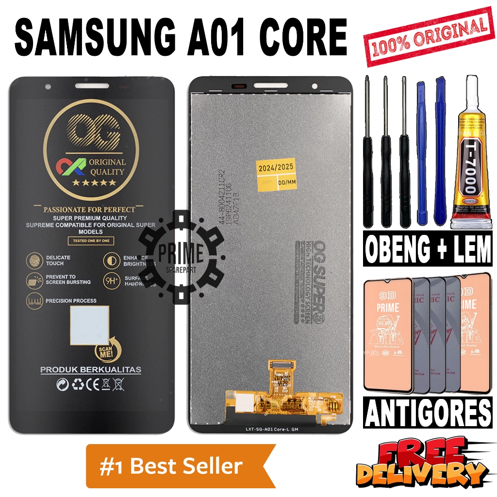 LCD TOUCHSCREEN SAMSUNG A01 CORE ORIGINAL OEM LCD SAMSUNG A01 CORE FULLSET