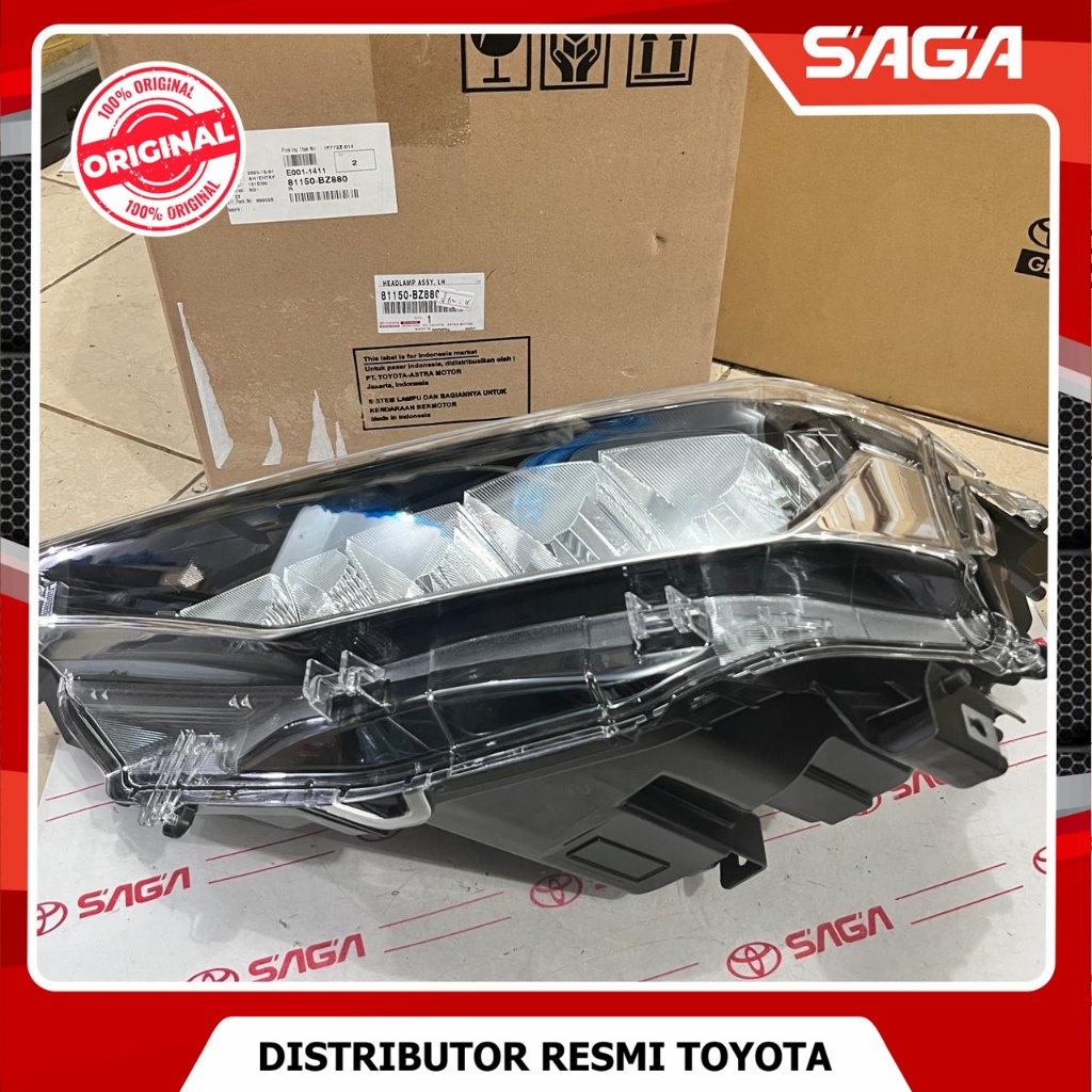 SAGA | Headlamp / Lampu Depan Kiri Avanza Xenia New 2022 Original 81150-BZ880