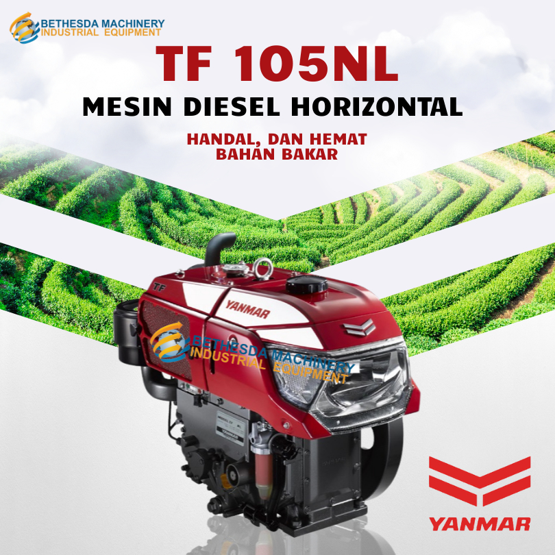 Yanmar TF 105 NL-di Diesel Engine / Mesin Penggerak Yanmar 10.5 HP 10.5HP Radiator Lampu