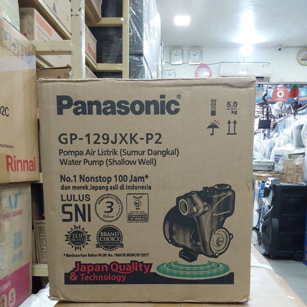 MESIN POMPA AIR MANUAL PANASONIC (GP-129JXK-P2)
