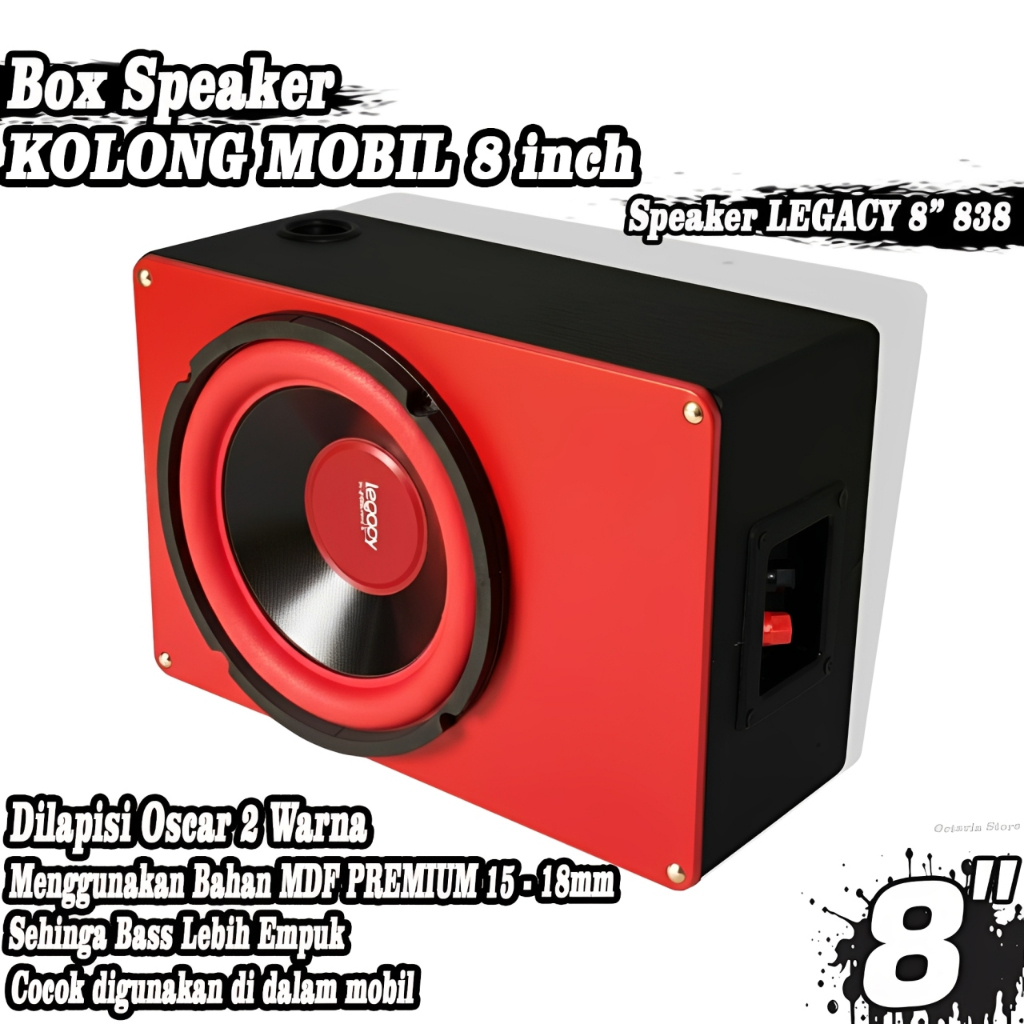 Box Speaker Subwoofer KOLONG 8 INCH Ful MDF