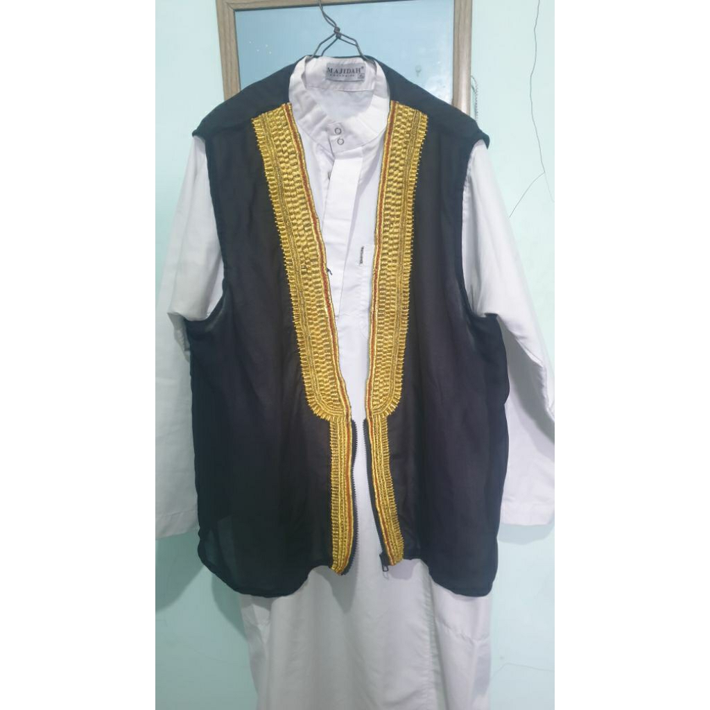 jubah rompi saudi arab nikah vest pria
