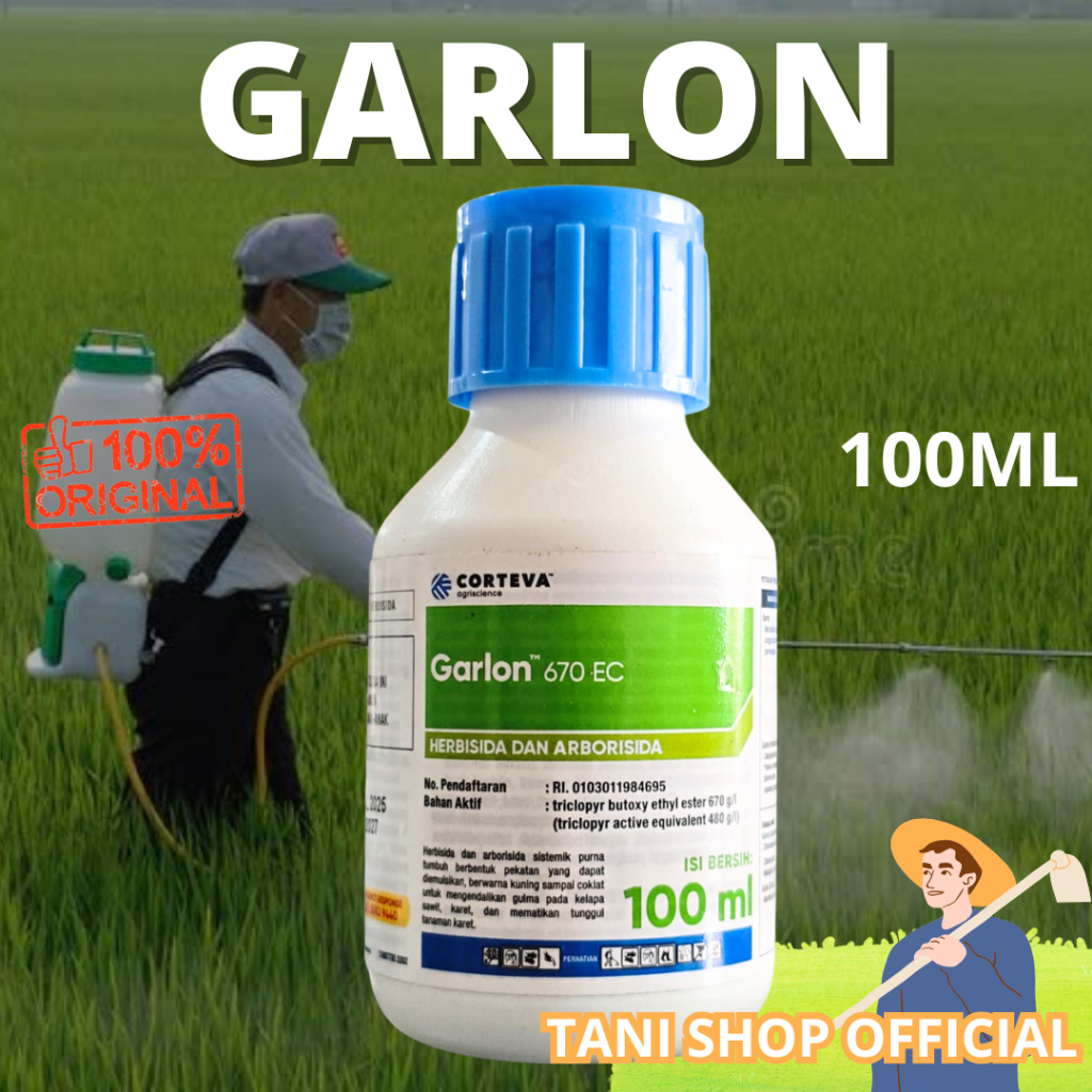 GARLON 670 EC 100ML HERBISIDA PEMBASMI POHON SEMAK BELUKAR DAN TUNGGUL KAYU