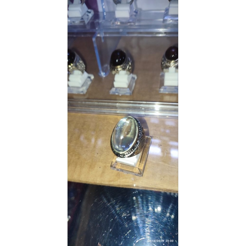Cincin batu kinyang air size jumbo ring alpaka