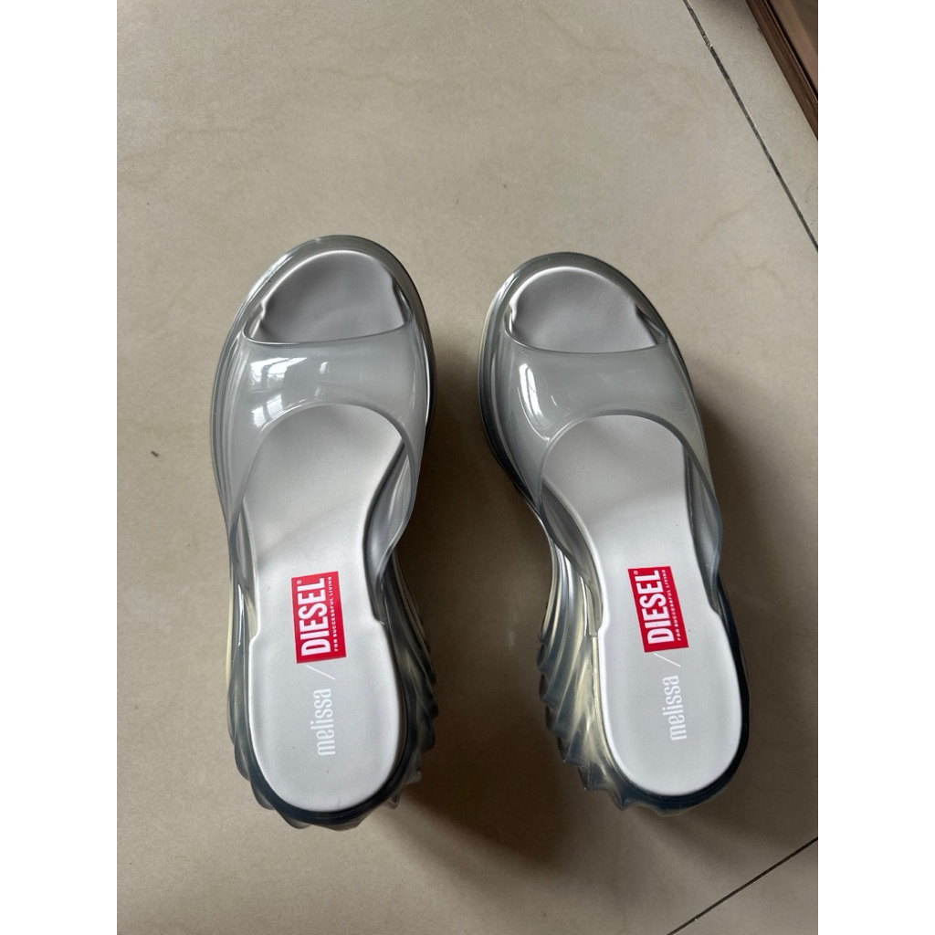 preloved Diesel x Melissa platform swirl sandals