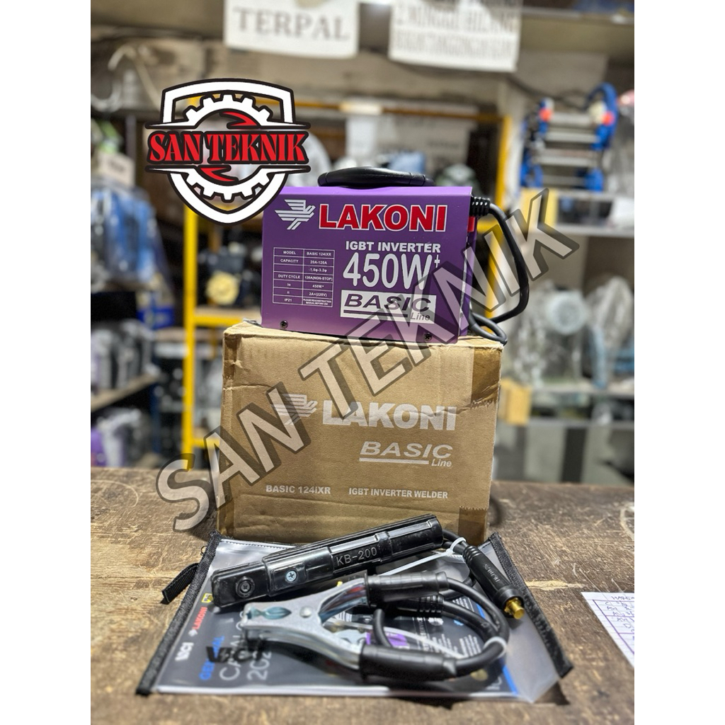 LAKONI BASIC 124iXR Mesin Las Lakoni 450watt / Inverter Lakoni